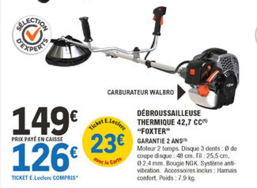 Débroussailleuse Thermique 42.7 Cc "foxter"