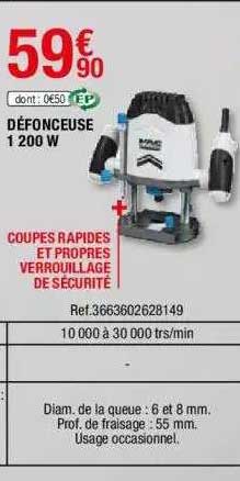 défonceuse 1200 w mac allister