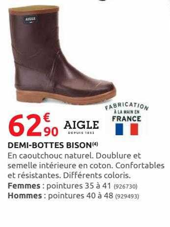 demi-bottes bison aigle