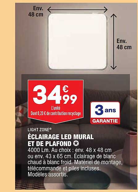 éclairage Led Mural Et De Plafond Light Zone