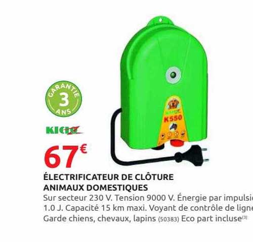 électrificateur de clôture animaux domestiques