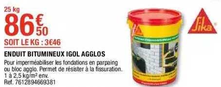 enduit bitumineux igol agglos sika