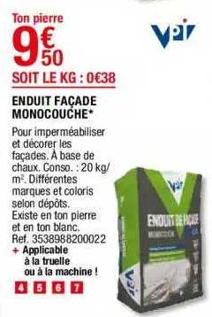 Enduit Façade Monocouche