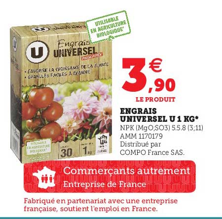 Engrais Universel U 1 Kg