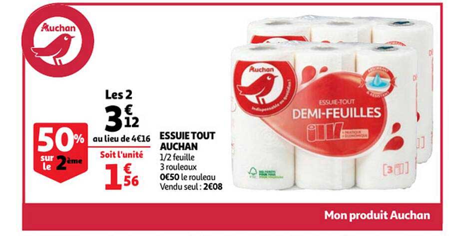 essuie tout auchan