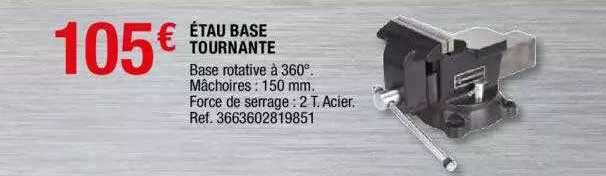 étau base tournante