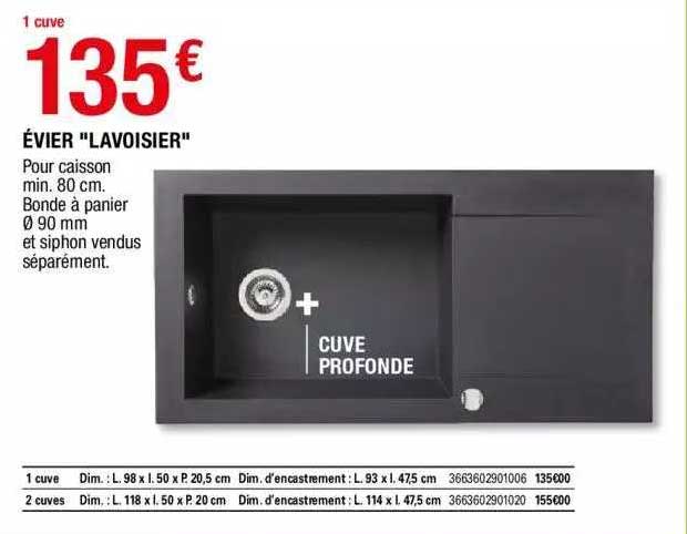 évier "lavoisier"
