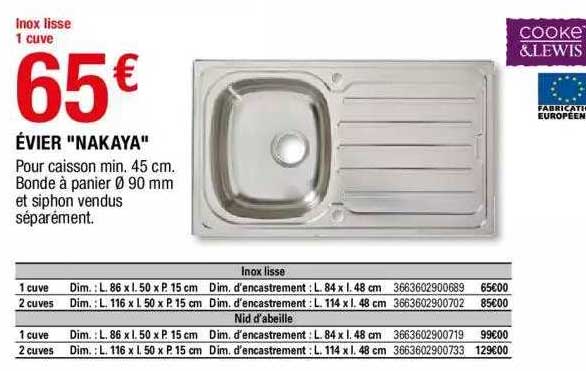 évier "nakaya" cooke & lewis