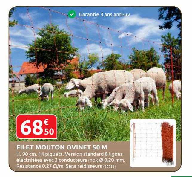 filet mouton ovinet 50 m
