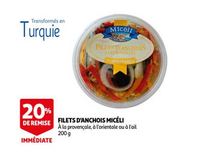 filets d'anchois micéli