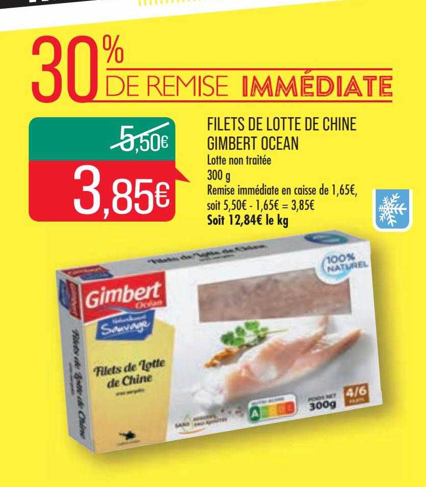 filets de lotte de chine gimbert ocean