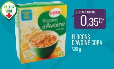 flocons d'avoine cora