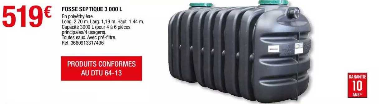 fosse septique 3000 l