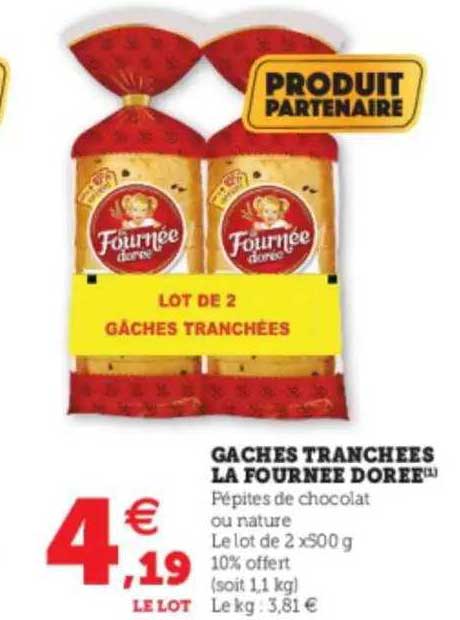 gâches tranchées la fournée dorée