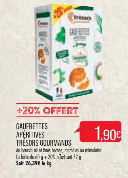gaufrettes apéritives trésors gourmands