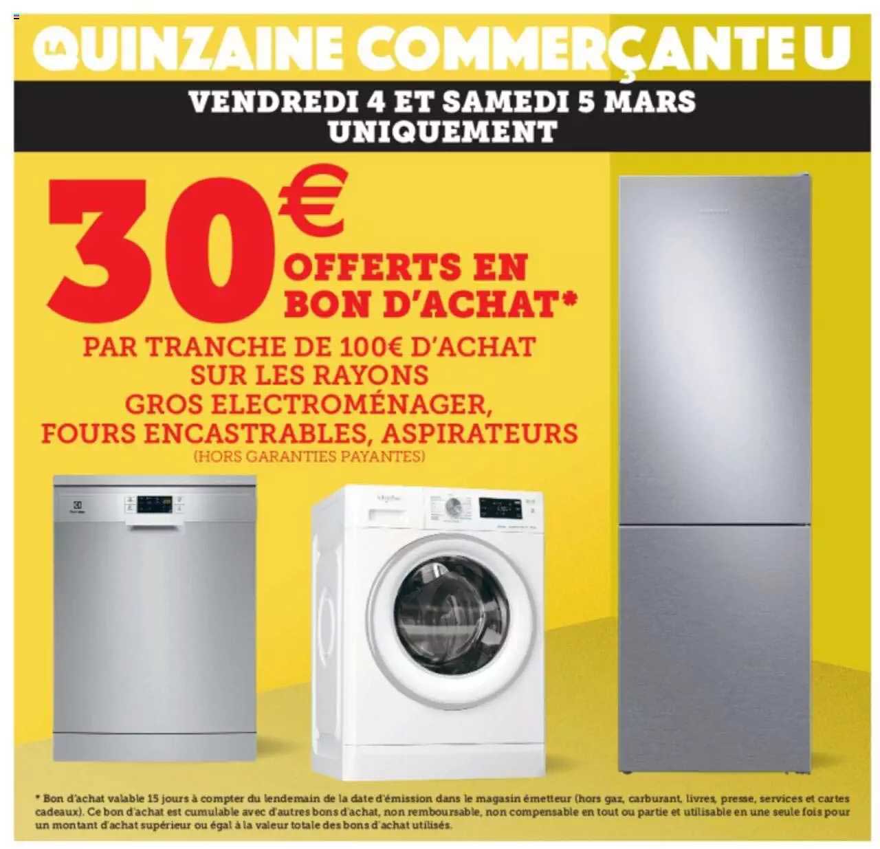 gros électroménager, fours encastrables, aspirateurs