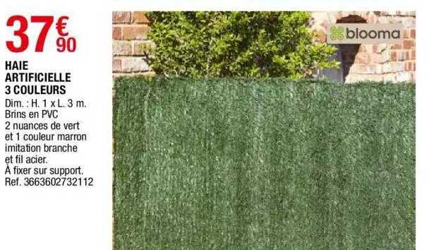 Haie Artificielle 3 Couleurs