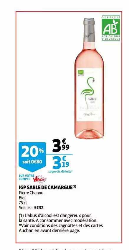 igp sable de camargue pierre chanau bio