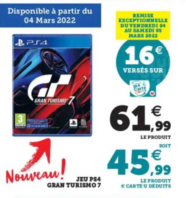 jeu ps4 gran turismo 7