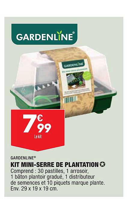 kit mini-serre de plantation gardenline
