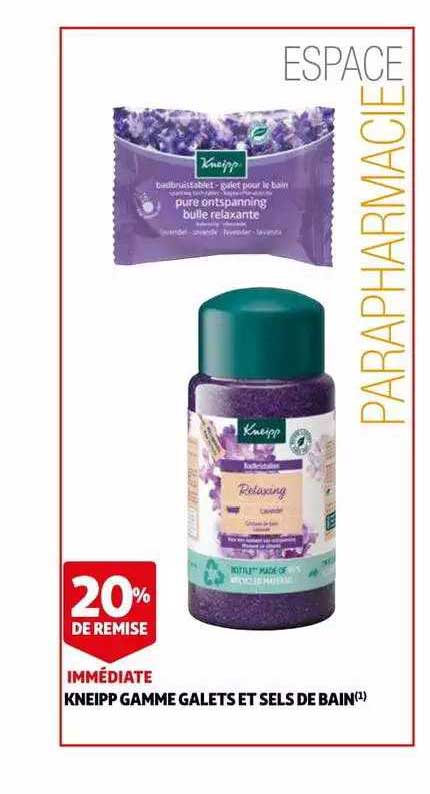 kneipp gamme galets et sels de bain