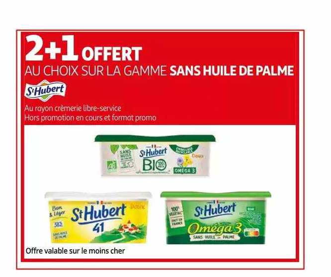 la gamme sans huile de palme st hubert