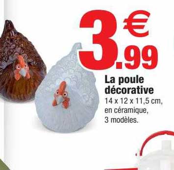 la poule décorative
