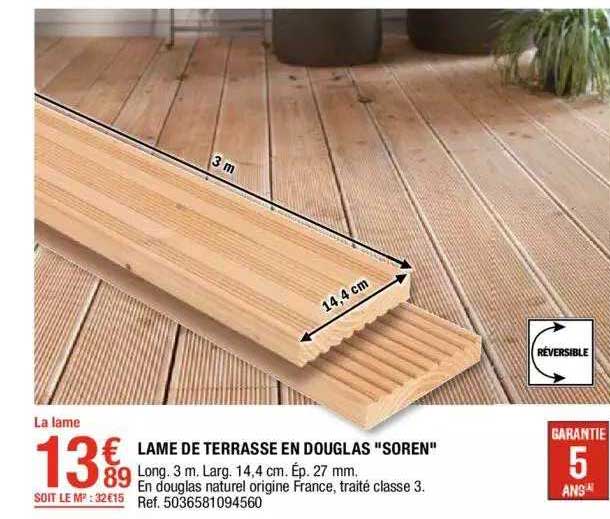 lame de terrasse en douglas "soren"