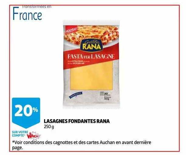 Lasagnes Fondantes Rana