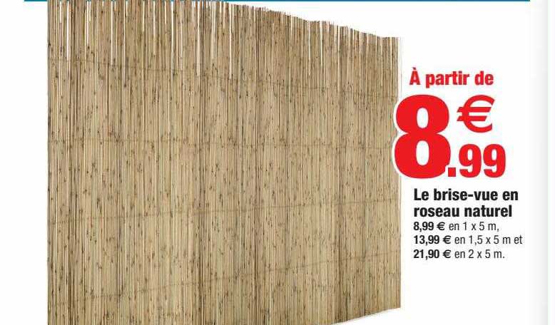 le brise-vue en roseau naturel