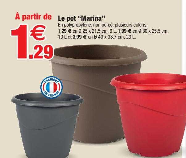 le pot "marina"