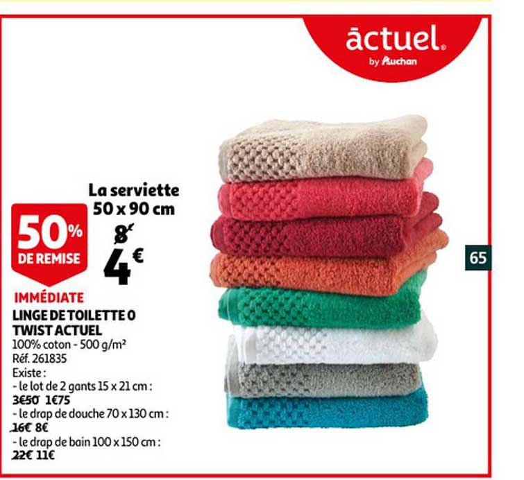 Linge De Toilette O Twist Actuel