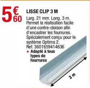 Lisse Clip 3 M
