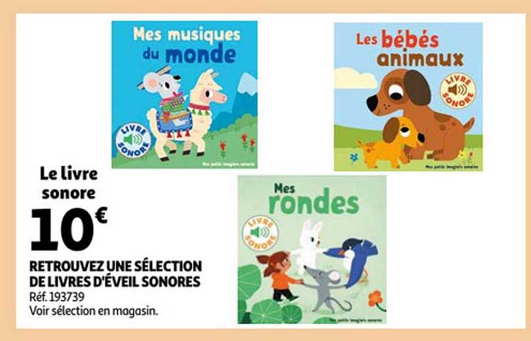 livres d'éveil sonores