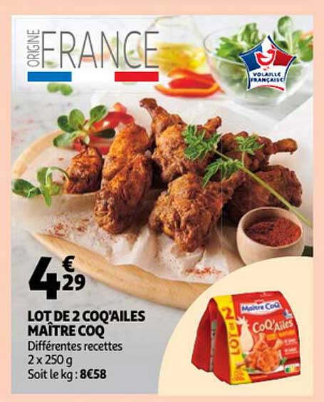 Lot De 2 Coq'ailes Maître Coq