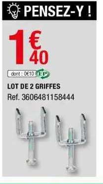 lot de 2 griffes