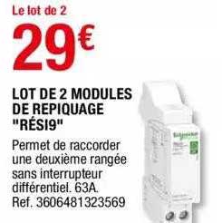 lot de 2 modules de repiquage "rési9"