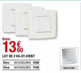 lot de 3 va-et-vient