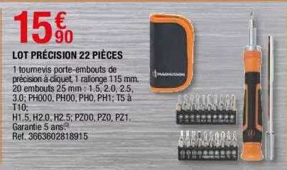 Lot Précision 22 Pièces