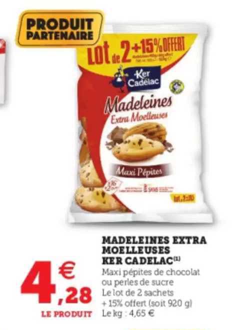 madeleines extra moelleuses ker cadelac