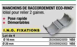 manchons de raccordement eco-ring