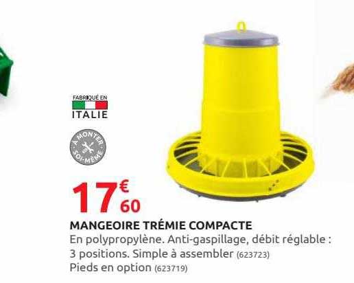 mangeoire trémie compacte