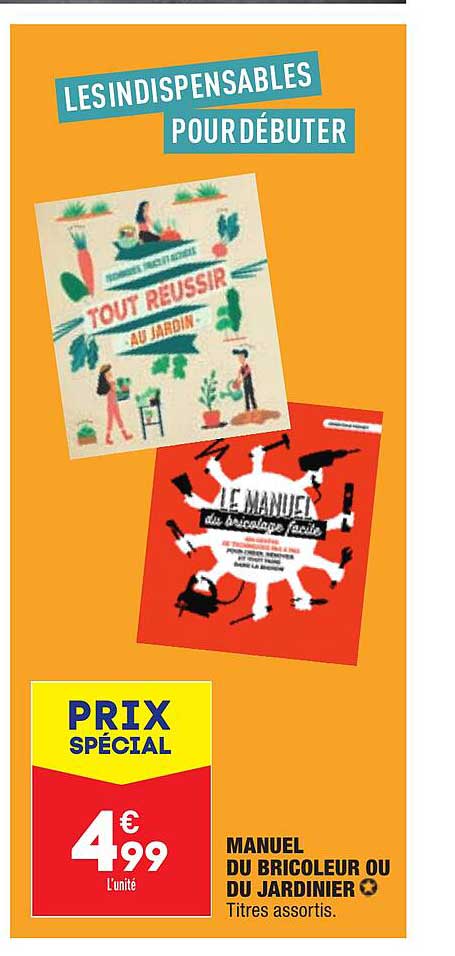 manuel du bricoleur ou du jardinier