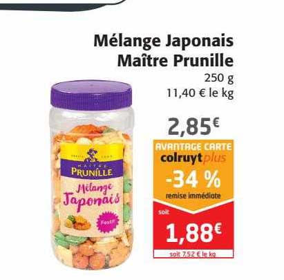 mélange japonais maître prunille