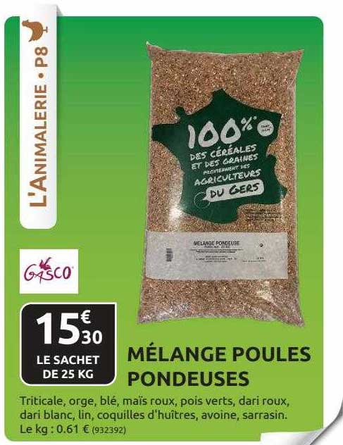 mélange poules pondeuses