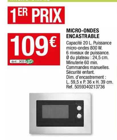 micro-ondes encastrable