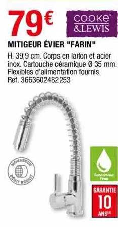 Mitigeur évier "farin" Cooke & Lewis