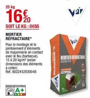 mortier réfractaire