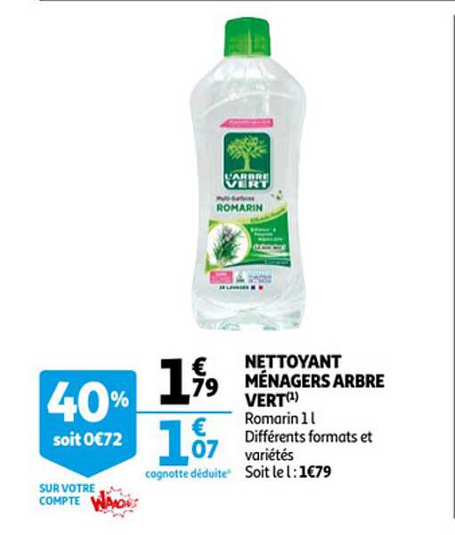 nettoyant ménagers arbre vert