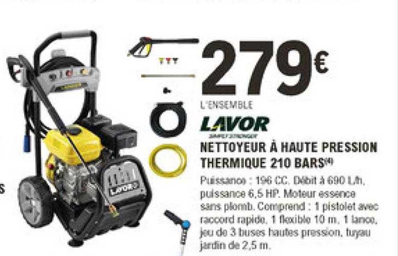 nettoyeur à haute pression thermique 210 bars lavor